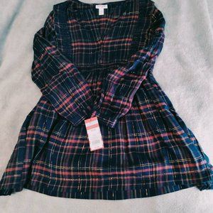 Cat & Jack plaid long sleeve shirt